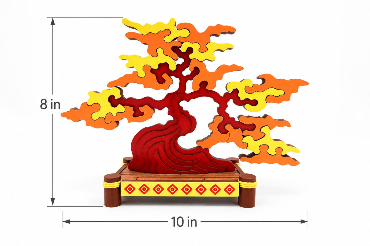 3D Printed Large Tree Puzzle with Display Stand