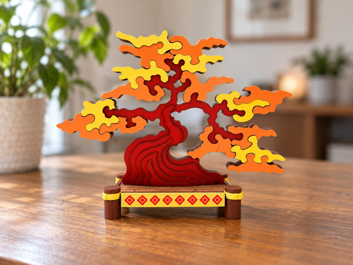 3D Printed Large Tree Puzzle with Display Stand