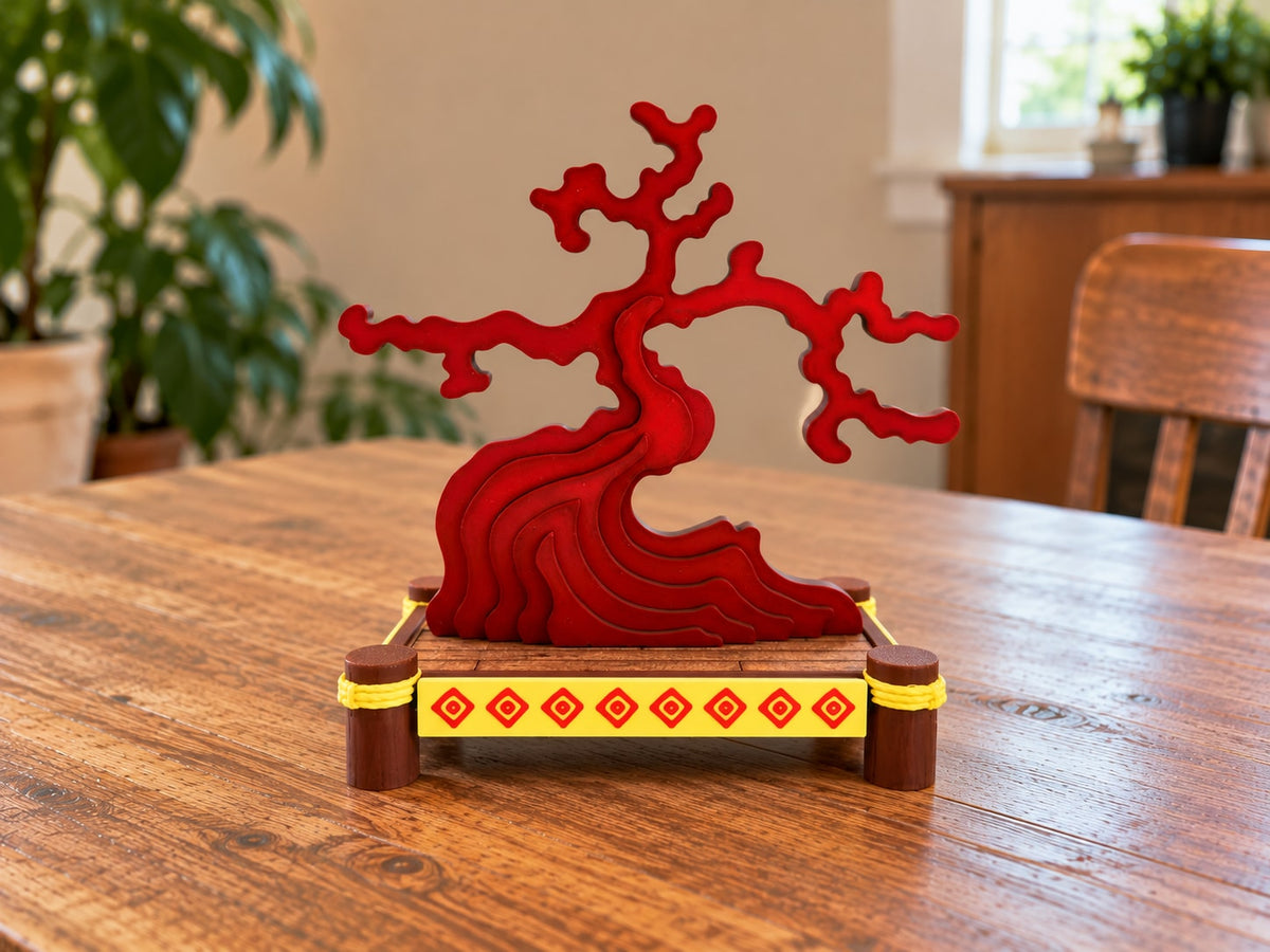 3D Printed Large Tree Puzzle with Display Stand