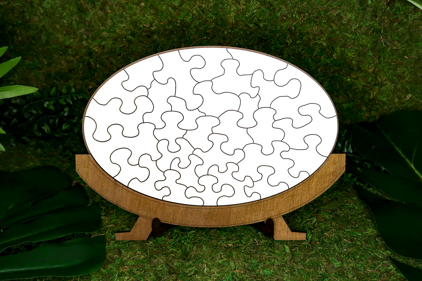 Customized Oval Jigsaw Puzzle with Stand