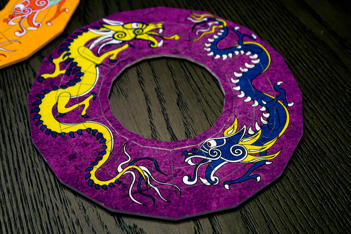 Survivor Puzzle Replica - Two Dragon Puzzle - S46 - Mini Color Version