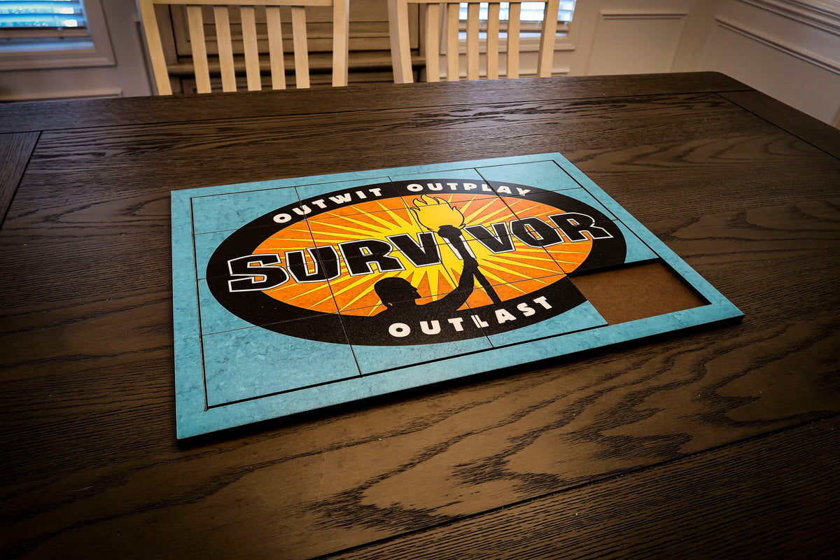 Survivor Puzzle Replica - Custom Large 4x4 Slider Puzzle - 24-inches Slide Puzzle