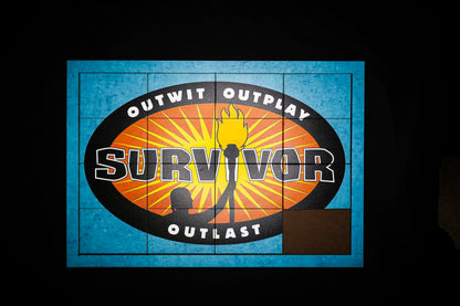 Survivor Puzzle Replica - Custom Large 4x4 Slider Puzzle - 24-inches Slide Puzzle