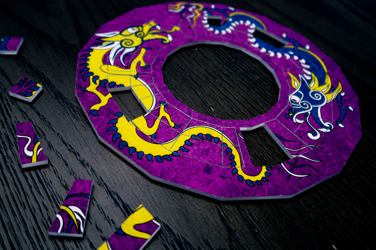 Survivor Puzzle Replica - Two Dragon Puzzle - S46 - Mini Color Version