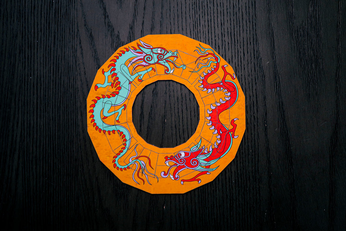 Survivor Puzzle Replica - Two Dragon Puzzle - S46 - Mini Color Version