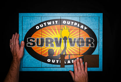 Survivor Puzzle Replica - Custom Large 4x4 Slider Puzzle - 24-inches Slide Puzzle