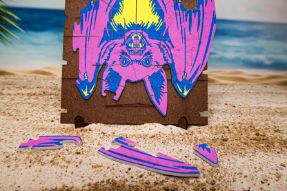 Survivor Puzzle Replica - Bat Puzzle - S47 S43 S33 Hanging Puzzle Challenge