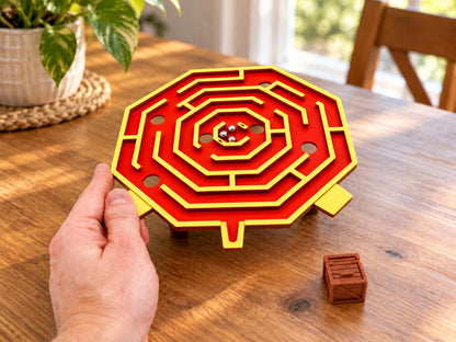 3D Printed Labyrinth Ball Maze