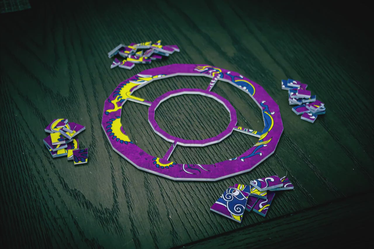 Survivor Puzzle Replica - Two Dragon Puzzle  - S46 - Mini Color Version