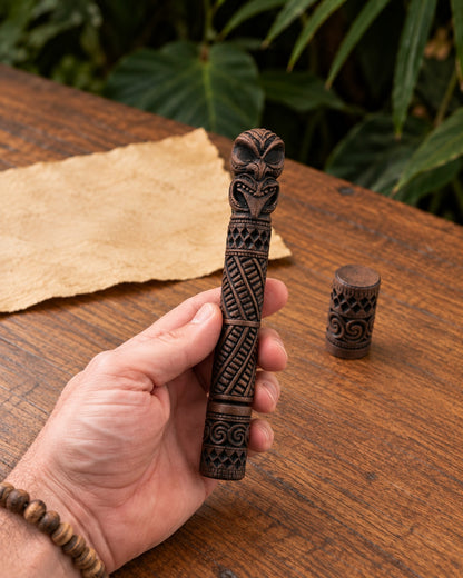 Tiki Voting Pen – Carved Wood Look with Sharpie Marker